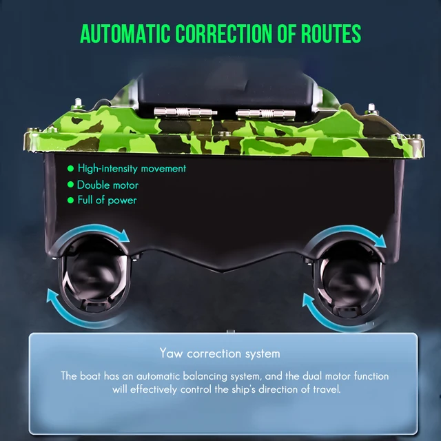 500m Wireless Rc Boat Fish Finder Ship Auto RC Distacne Fishing Boats Speedboat Remote Control Lure Boat Toys EU US UK Charger 2