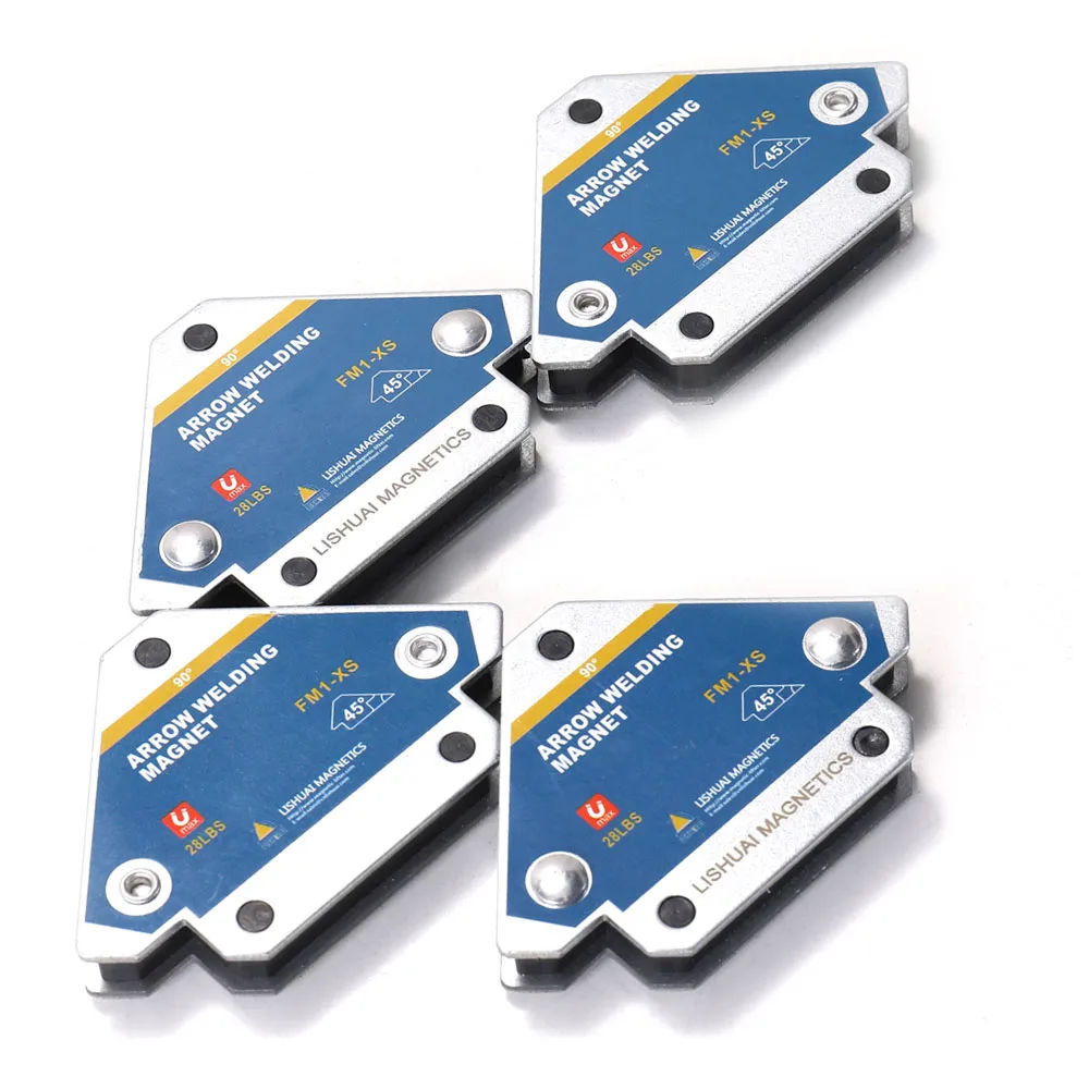 1/2/4Pc Magnetic Welding Fixer 45&deg; 90&deg; 135&deg; Multi-angle Magnet Weld Positioner Ferrite Auxiliary Locator Tool Welding Positioner magnetic welding holders magnetic welding fixer