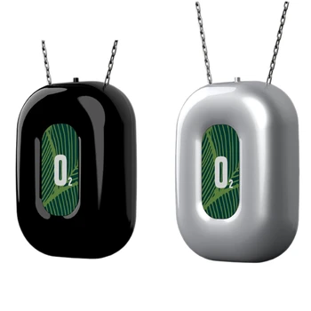 

2Pcs Mini Portable Ionizer Negative Generator Air Purifier Necklace