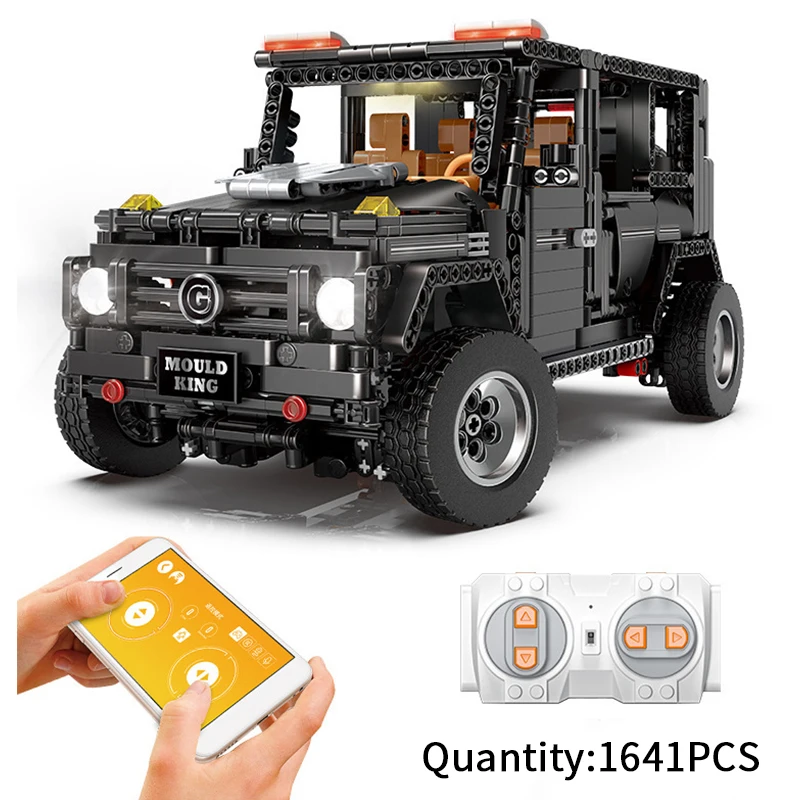 

1641PCS assemble programming RC 2.4hz SUV G500 car building blocks model bricks educational toys for children