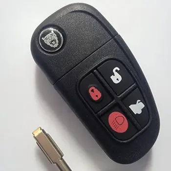

LTDT JAGUAR Mando 4b S X XJ XJR XK XK8 TYPE Botones Carcasa Llave Remote Key