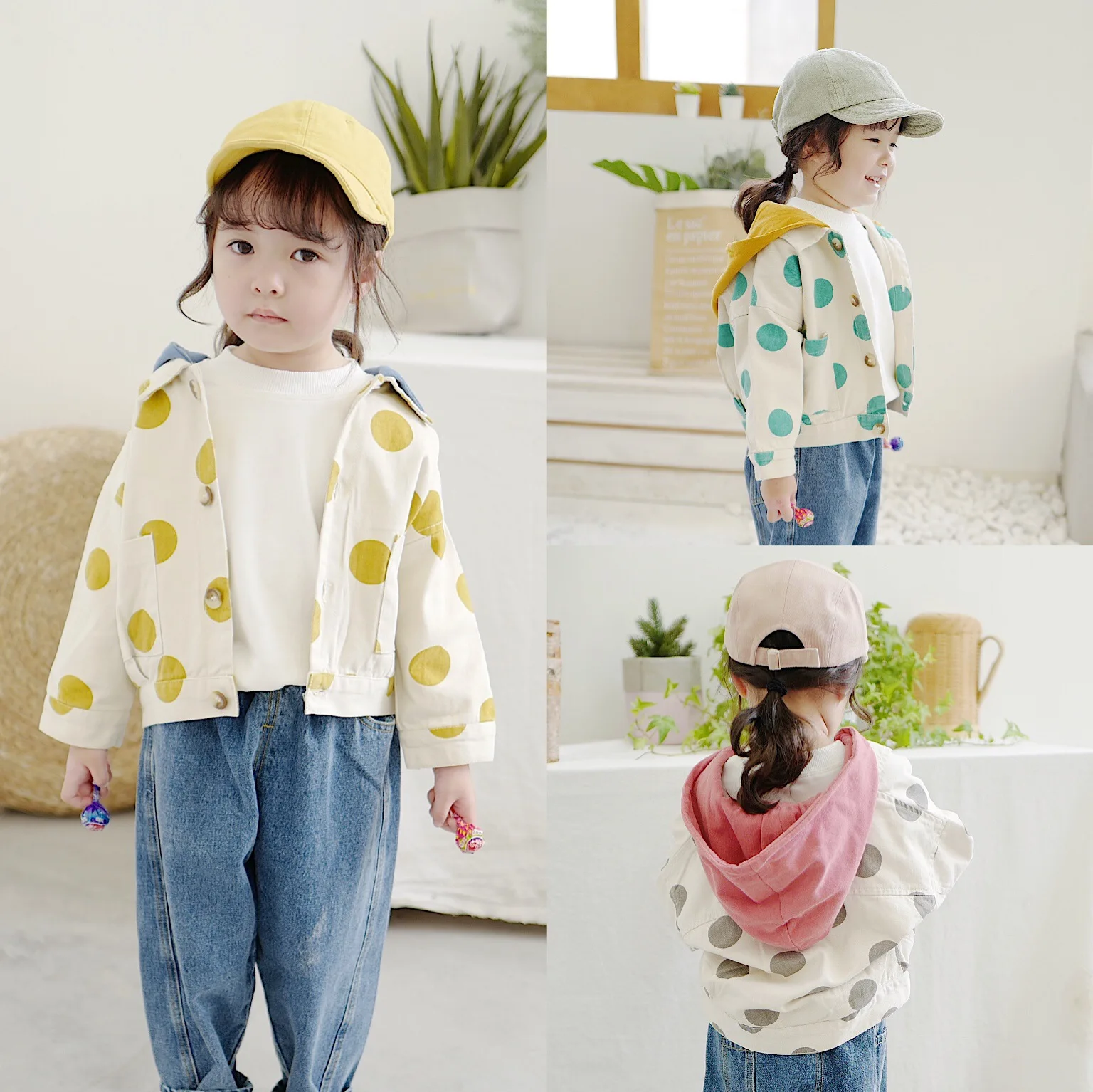 

Children's Autumn Clothes 2019 New Kids'korean Wave Point Cap Long Sleeve Coat Children Jacket Baby Girls Clothing 2019