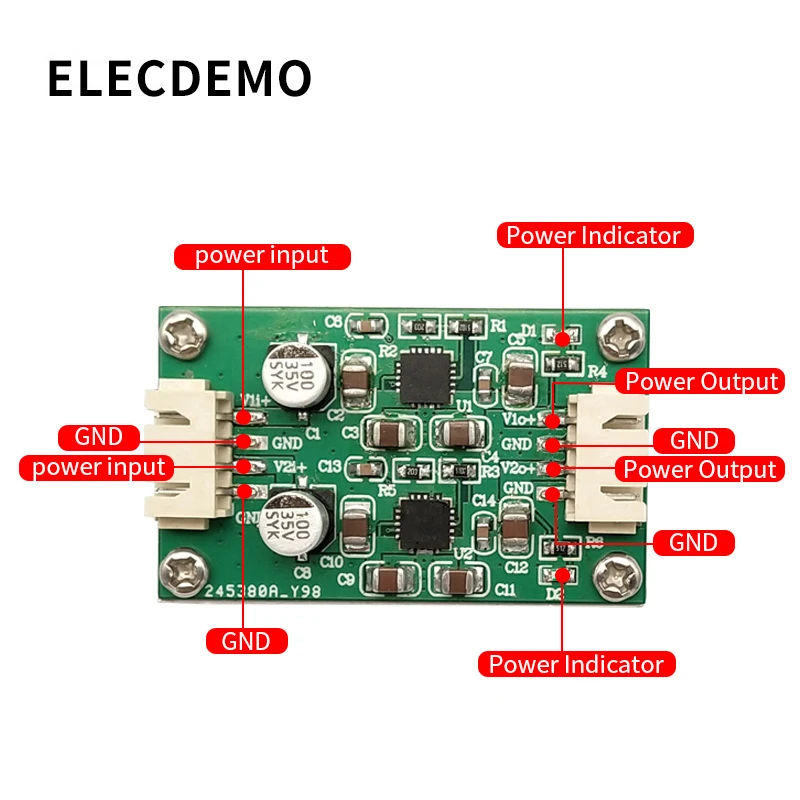 Módulo de Alimentação Elétrica Duplo Mais Único Mais Módulo de Alimentação Elétrico rf com Conexão Paralela Dupla de Baixo Ruído Acessórios p/ quadro de demonstração - Imagem 5