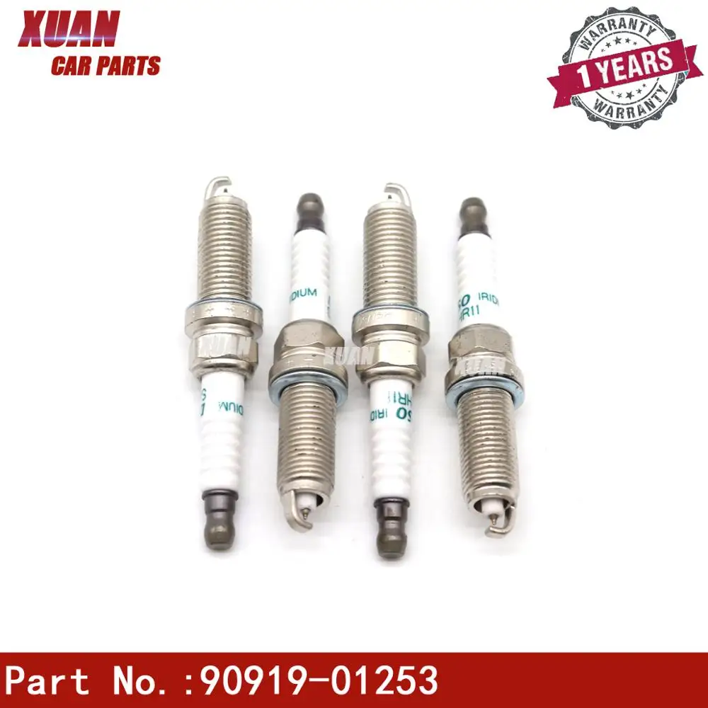 

XUAN 4PCS Orignal Quality Spark Plugs 90919-01253 SC20HR11 For ASTON MARTIN CYGNET LOTUS ELISE DAIHATSU CHARADE LEXUS CT SUBARU