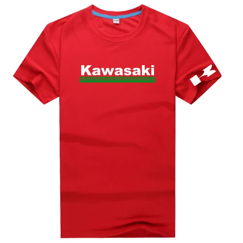 Футболка Kawasaki с коротким рукавом, футболка d, одежда, XS-XXXXL, размер, футболка с коротким рукавом на заказ, футболка s - Цвет: 4