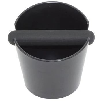 

Espresso Slag Knocking on the Door with Detachable Percussion Rod and Non-Slip Base Gift (Round) Black