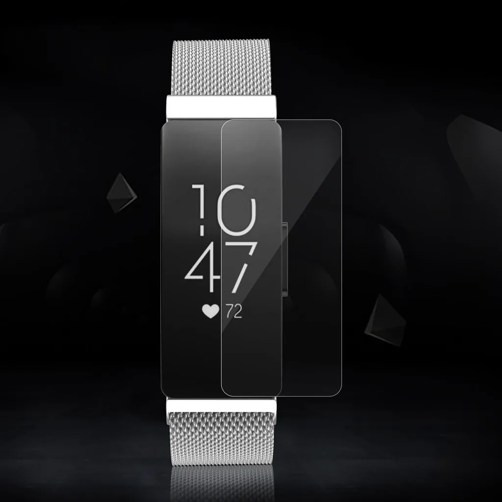 Миланские часы из нержавеющей стали ремешок браслет+ пленка для Fitbit Inspire Смарт часы браслет подходит для 155 мм-215 мм запястья