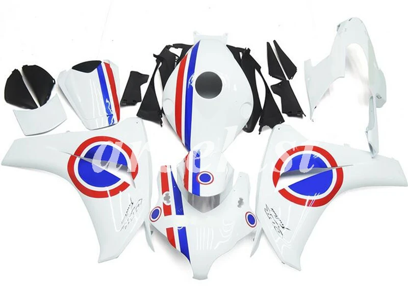 ABS литьевая форма мотоцикл обтекатели комплект Подходит для Honda CBR1000RR 08 09 10 11 2008-2011 набор кузова белый синий