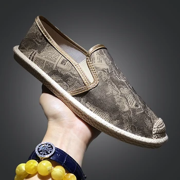 

2020 NEW POLANG Men's Casual shoes canvas shoes Summer Men's ginghan shoes Ventilation outdoor Sandals Casual men's shoes 39-44