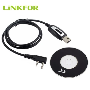 

LiNKFOR USB Programming Cable + Software CD Driver For Kenwood Wouxun Baofeng UV-5R / 5RA / 5R Plus / 5RE BF-888S Radio