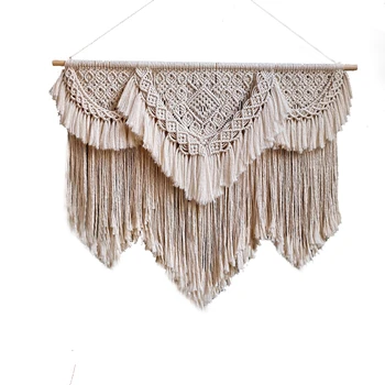 

Nordic Photography Accessories Store Display floating shelf Fashion Tassels EU Style Simplicity Manual Weave Wall Decoration