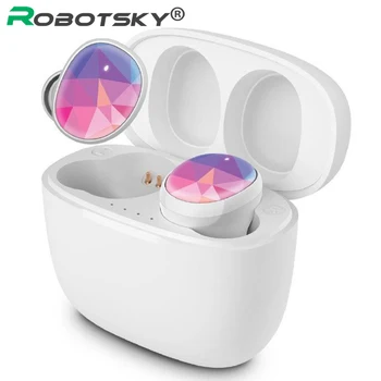 

New TWS PX6 Bluetooth Earphones V5.0 Wireless Mini Sports Headsets HD Stereo Noise Conceling with Dual Mic for IOS Android
