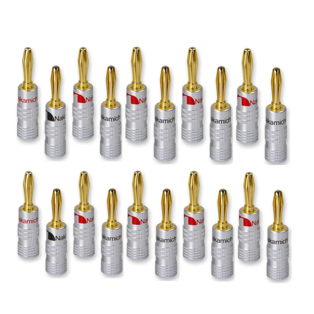 Nakamichi Banana Plugs 24k Goldplated 4mm Banana Connector With Screw