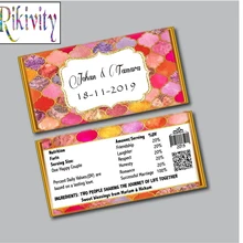 10 шт. Ретро Свадебные Hershey моноблок обертка при индивидуальном заказе Cholcolate обертка детских празднований дня рождения вечерние украшения