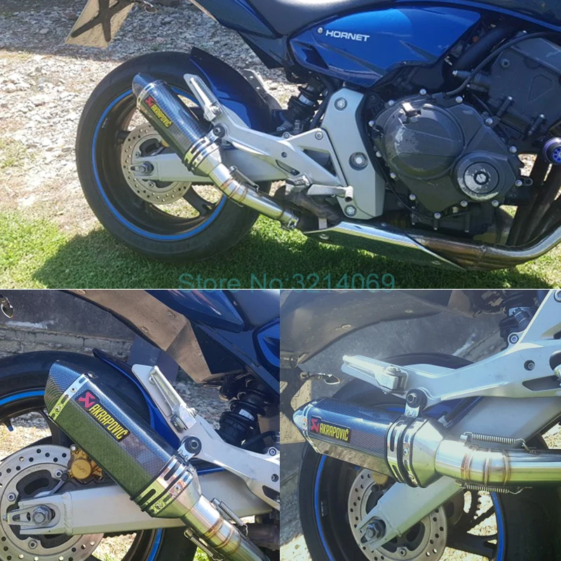 Для Honda CB600F CBR600 мотоцикл полная выхлопная система средняя Соединительная труба 2007-2013 из нержавеющей стали Слип-он шарнир