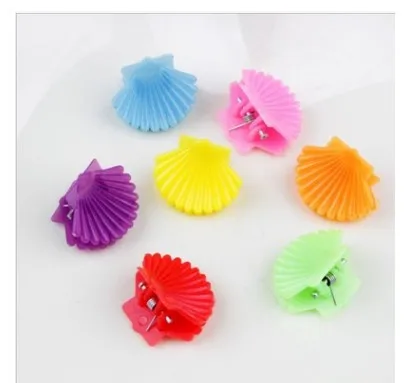 Scallop 100pcs 20/50/100 с бабочкой на Заколки для волос ручка коготь заколки Смешанные Цвет мини-зажимы челюсти обруч для волос, заколка для волос для укладки волос аксессуары для волос инструмент - Цвет: Scallop 100pcs
