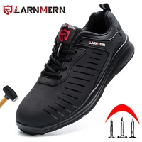 LARNMERN Mens Steel Toe Safety Shoes Work Shoes For Men lightweight Breathable Anti-Smashing Non-Slip Construction Work Sneakers 1