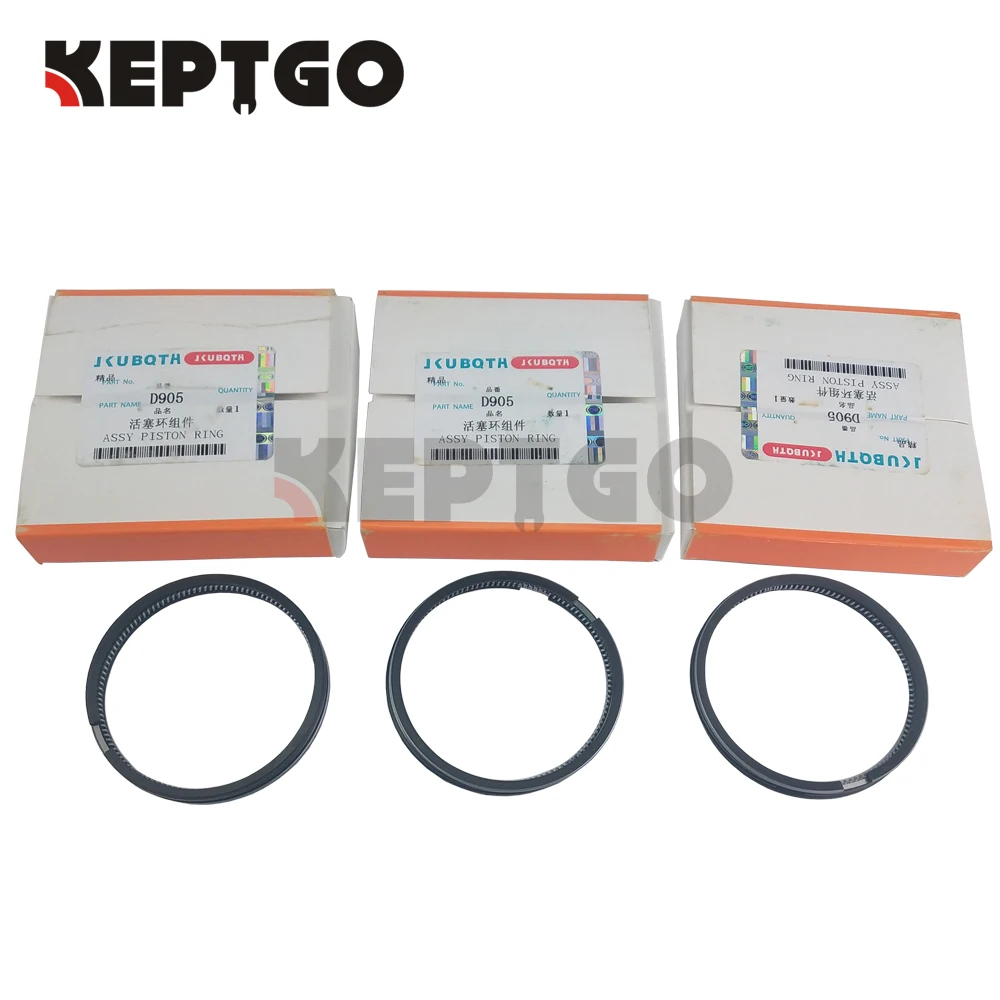 3 комплекта поршневые кольца STD 72 мм для kubota вывеска дизельного двигателя D905 |