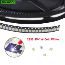 2835 3V 50pcs 100pcs TV Backlight 1W SMD LED LCD TV Repair Assorted Package Kit Cool White