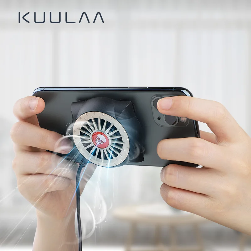 

KUULAA Mobile Phone Radiator Gaming Universal Phone Cooler Portable Fan Cooling Heat Sink For Xiaomi iPhone Samsung Huawei