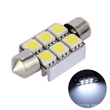 Двойной-острый 5050-6smd-36 мм с алюминиевыми частями неполярный CANbus декодирование чтение крыши свет номерного знака свет