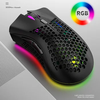

X3 2.4G Wireless RGB Rechargeable 2400DPI Adjustable Honeycomb Gaming Mouse Gamer Mouse Computer Mice for PC Laptop Games Mice