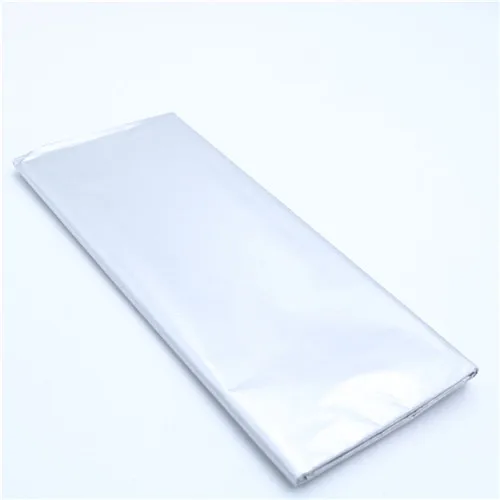 silver 10 шт. 50*65 см папиросная бумага DIY ручной работы крафт-бумага цветы подарок Свадебная Упаковка праздничные и вечерние товары для украшения дома - Цвет: silver