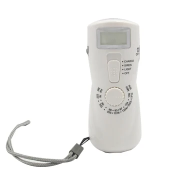 

Portable Emergency Flashlight Hand Crank Dynamo Power Supply AM/ FM Radio with Flashlight Compass for Camping