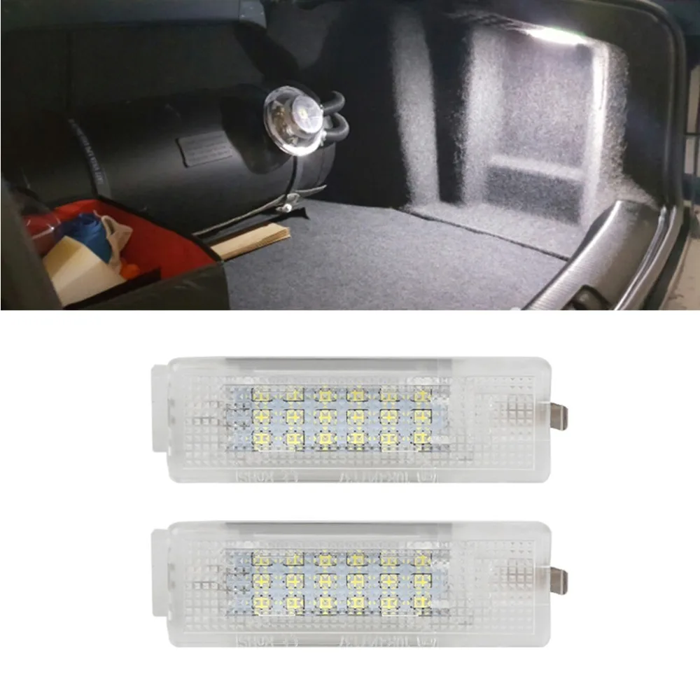 2 шт. 18SMD белый светодиодный светильник для багажника для Volkswagen VW Eos Golf GTI MK5 MK6 MK7 Scirocco Sharan Tiguan PASSAT JETTA