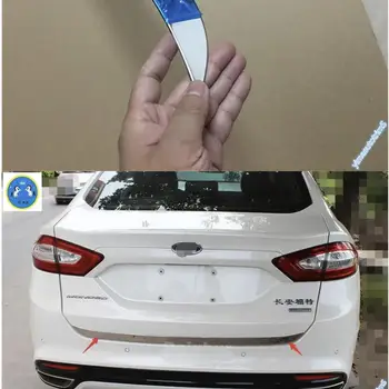 

Yimaautotrims Rear Trunk Tailgate Door Decor Strip Cover Trim Fit For Ford Mondeo Fusion 2013 - 2019 Accessories