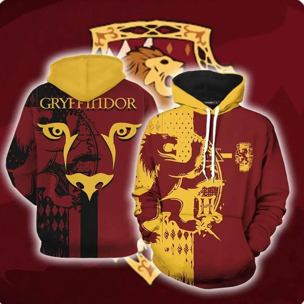 Style 24 Pullover Wizardry Ravenclaw Gryffindor Hufflepuff Slytherin худи с 3D принтом Харадзюку уличная одежда унисекс для мужчин и женщин - Цвет: Style 24 Pullover