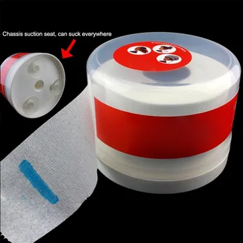 

Self Suction Disposable Roll Dispenser For Salon Neck Paper Box Holder Hair Cutting Accessories Practical Container Waterproof