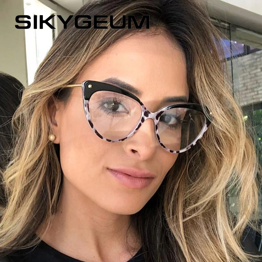 Sikygum бренд кошачий глаз оправа для очков женские трендовые стили Брендовые очки TR90 ноги оптические модные компьютерные очки SM829