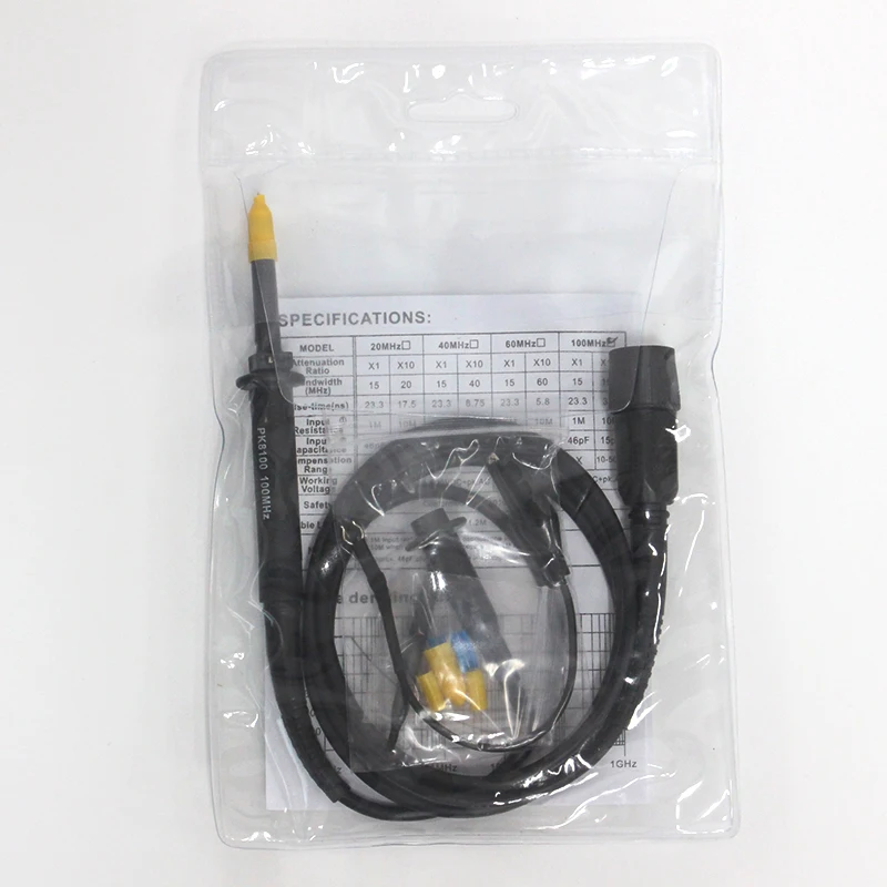 PK8100 100 датчик осциллографа на МГц комплект зажим для тестового зонда для Tektronix HP X1/X10 высокое качество osciloscopio оптом