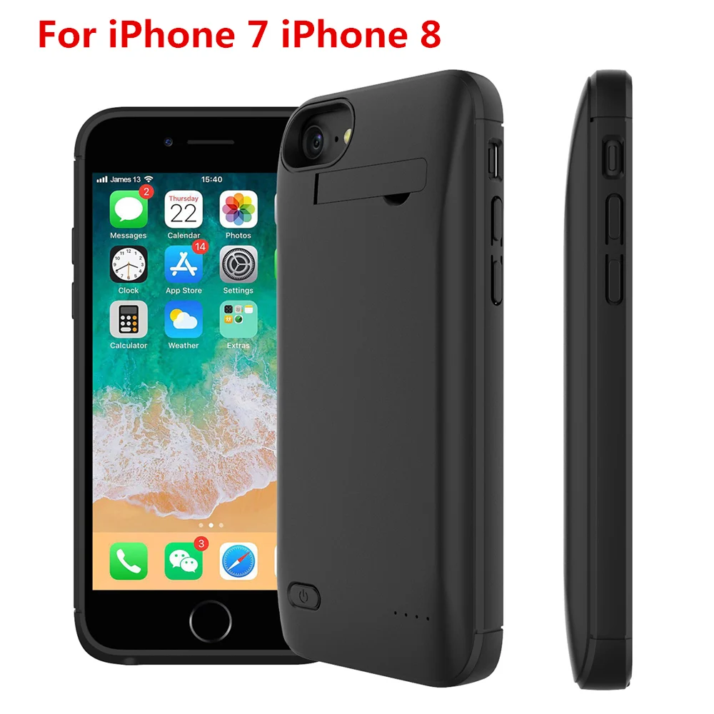 For iPhone 11 11 Pro 11 Pro Max 5 5S SE 5SE 6 6s 7 8 Plus Xr X Xs Max Battery Charger Case 4000mAh Power Bank Battery Case Coque - Цвет: For iPhone 7 8