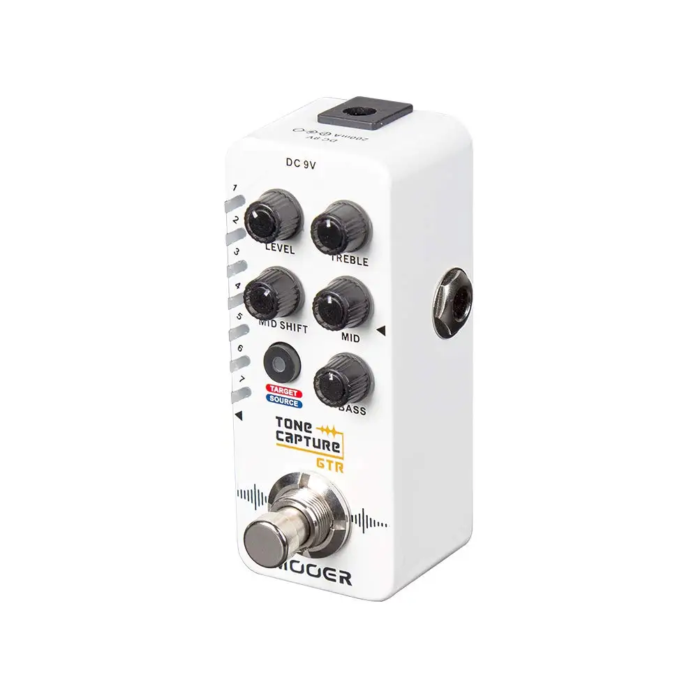 MOOER гитарный Tone Capture GTR педаль 7 предустановленных слотов переключатель между истинным BYPASS или буферным BYPASS