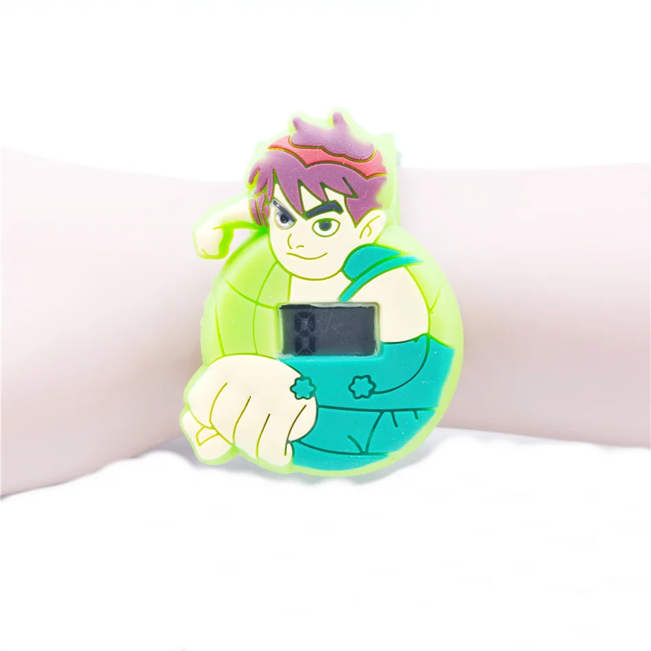 

Boys Digital Watch 3D Cartoon Hero Silicone LED Electronic Clocks Student Sport Watches Kids Clock Digital Wristwatch