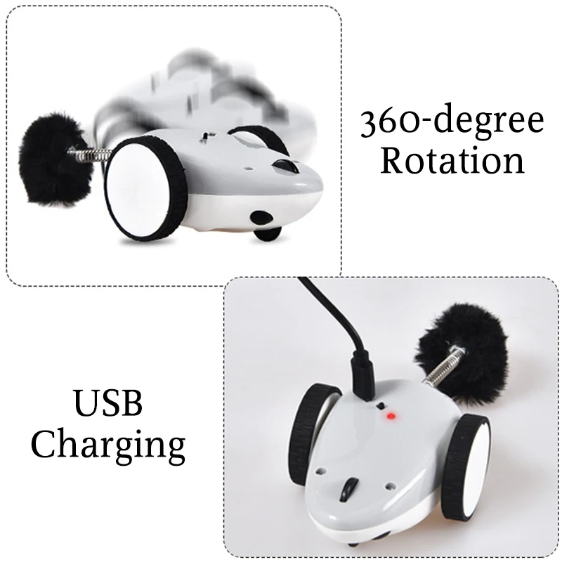 Pet Cat Toy Interactive bluetooth Wireless Remote APP Control Electric Mouse Simulation Toy RC Rat Mice Toy USB Charging Pet Cat Toy Interactive bluetooth Wireless Remote APP Control Electric Mouse Simulation Toy RC Rat Mice Toy USB Charging