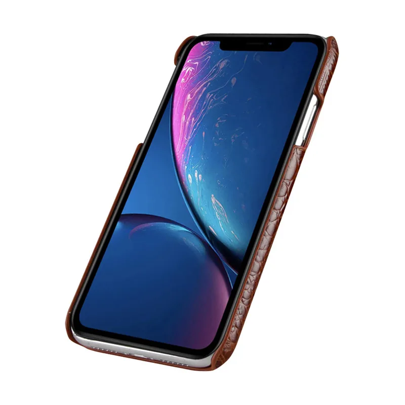 BestNull первый слой коровьей крокодиловой кожи линии задняя крышка чехол для iPhone XR смартфон