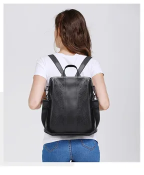 

2020 New Style PU Korean-Style Multi-Function Travel Backpack Backpack for Women