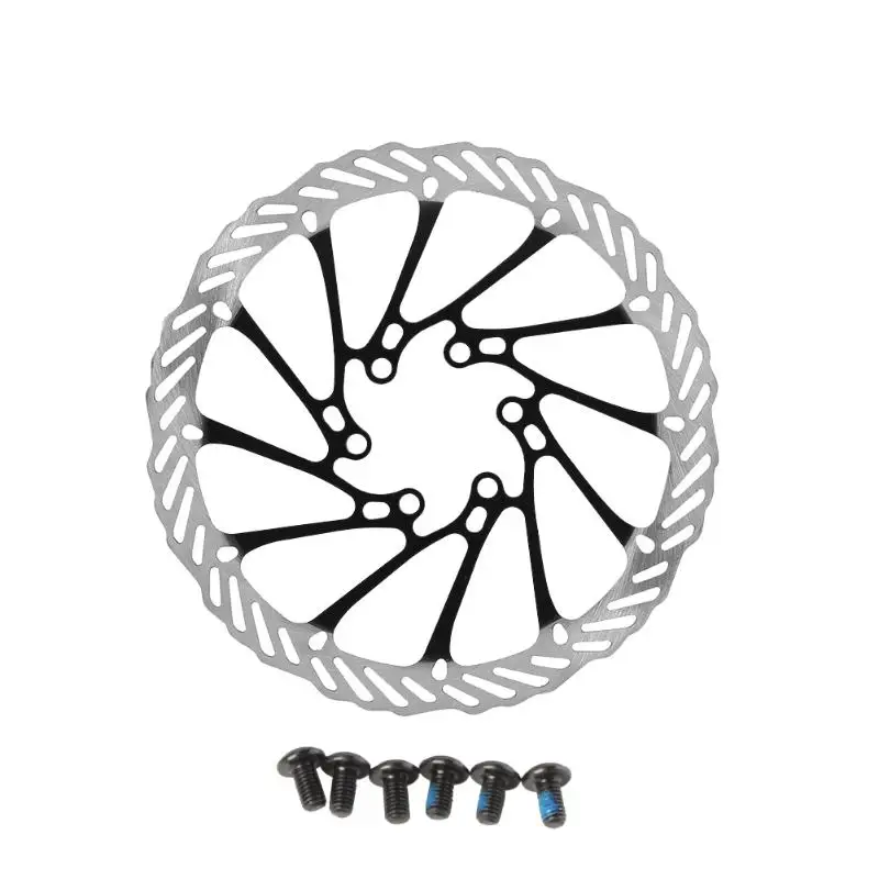 Черный Нержавеющая сталь MTB Горный шоссейный велосипед колодка для гидравлического тормоза плавающий тормозной ротор прочный коррозионно-стойкий велосипедный дисковый тормоз - Цвет: Черный