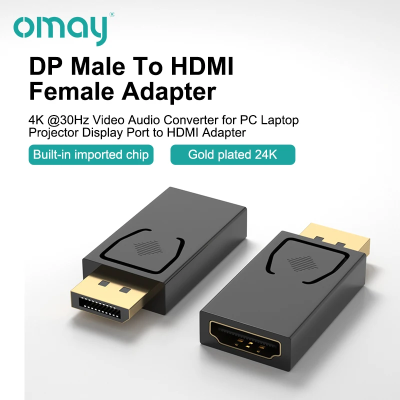 Переходник DP штырь гнездо HDMI разветвитель Hdmi HD TV Кабель адаптер для ПК | Кабели VGA -1005001941680342