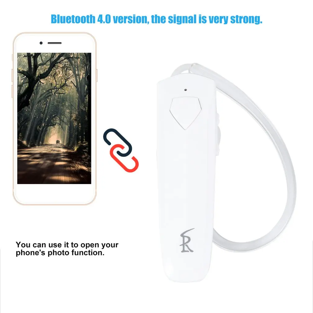Professional S350 Businless Wireless V4.0 Earphone Stereo Bass Noise Isolation Music Player In Ear Earphones