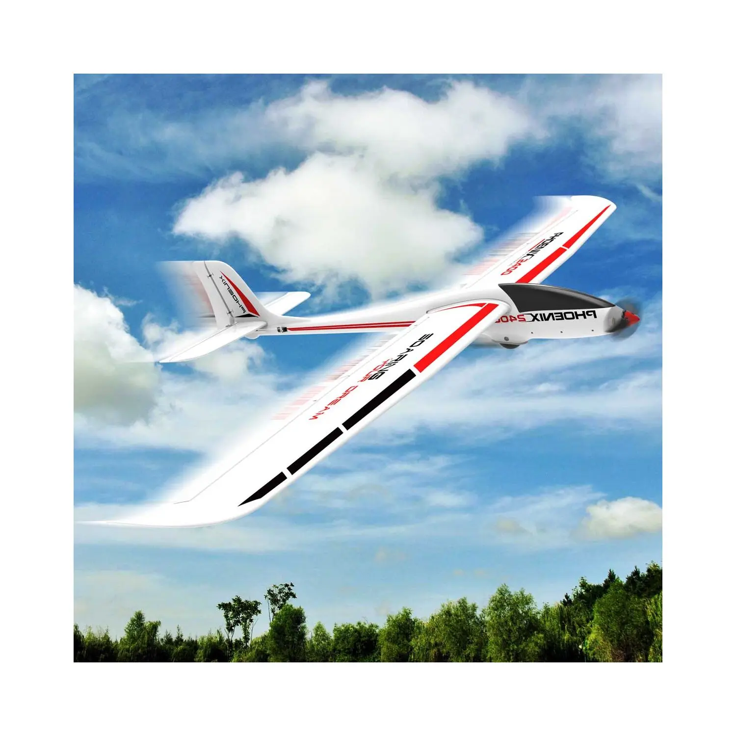 フェニックス2400 5チャンネルグライダー2.4メートル翼幅と