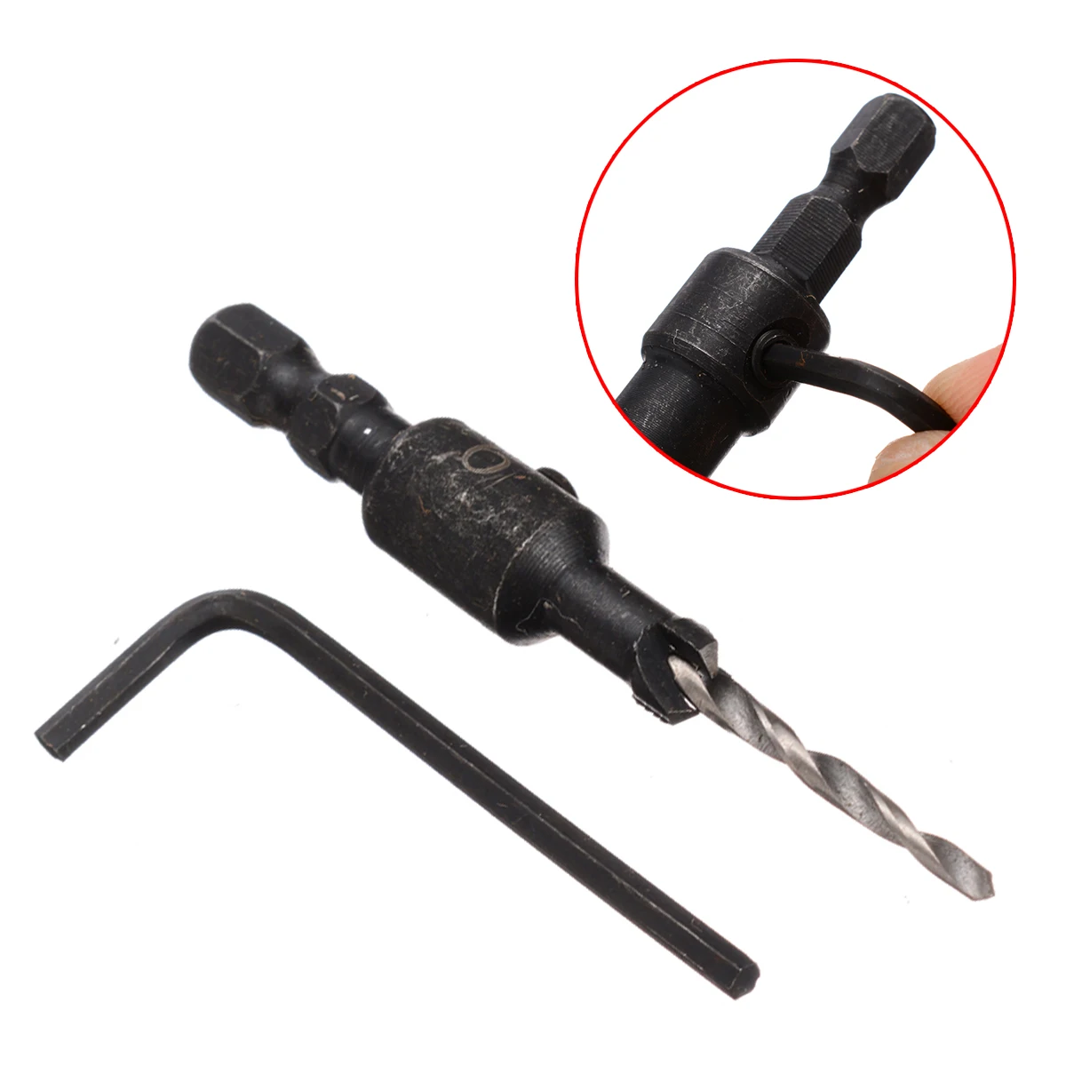 4pcs/set 3/3.5/4/4.5 mm HHS Countersink Drill Bit Woodworking Hole Drill With Hex Spanner Wood Carpentry Power Tools