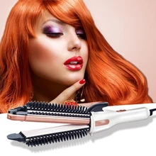 Быстрый стайлер для волос, гребень, щипцы для завивки, объемная щетка для волос, Мультистайлер, выпрямитель, инструменты для укладки, многофункциональная расческа для завивки волос