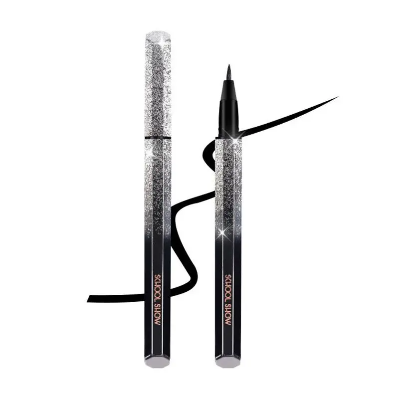 Quick Drying 2 Style Choose Black Long Lasting Eye Liner Pencil Waterproof Eyeliner Smudge-Proof Cosmetic Makeup Liquid