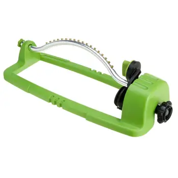 

18-hole Sprinkler Lawn Watering Automatic Waterer Oscillating Garden Pipe Hose Water Flow With Connector
