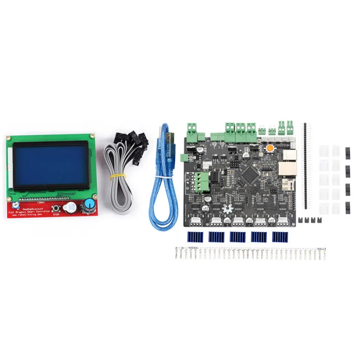 Smoothieboard 5X V1.1 материнская плата с 12864 ЖК-дисплеем комплект для ЧПУ 3d принтер GV99
