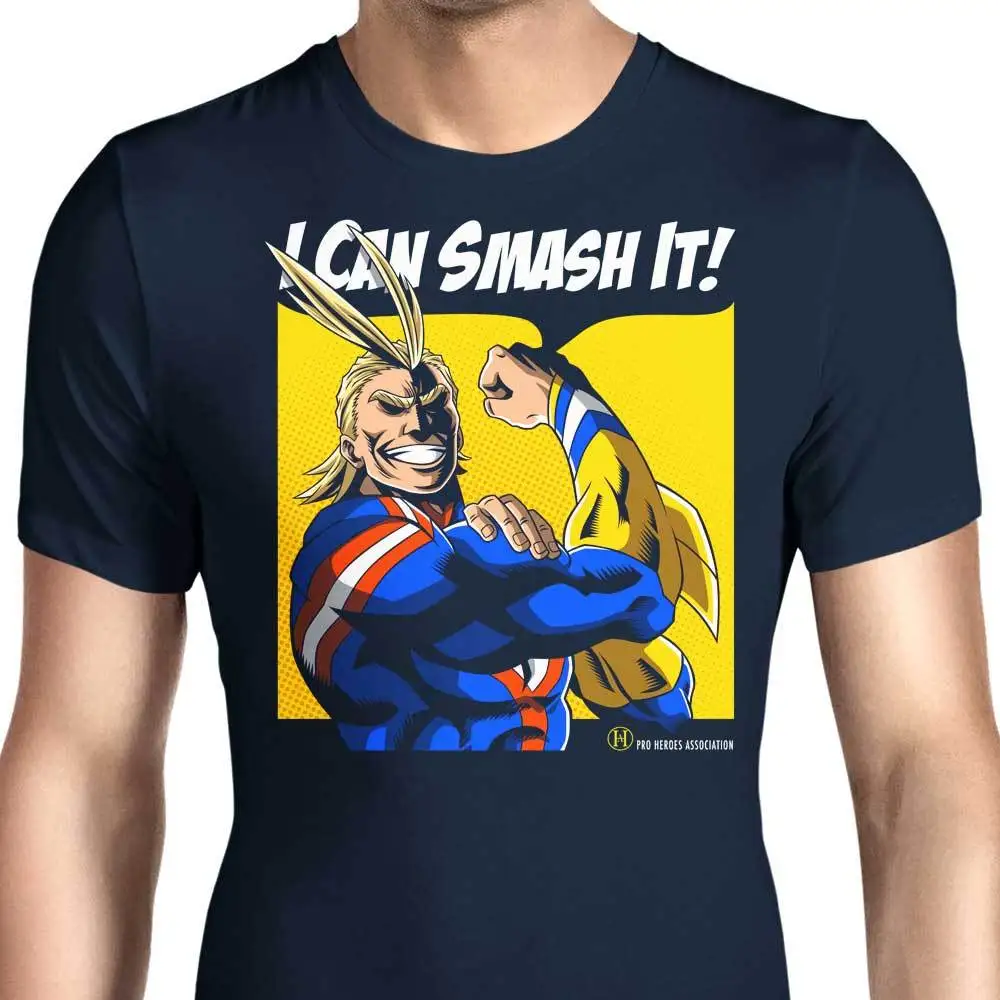 I CAN SMASH IT Футболка мужская печатная графическая футболка Повседневная Хлопковая